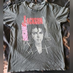 junk food Michael Jackson Bad tour tee